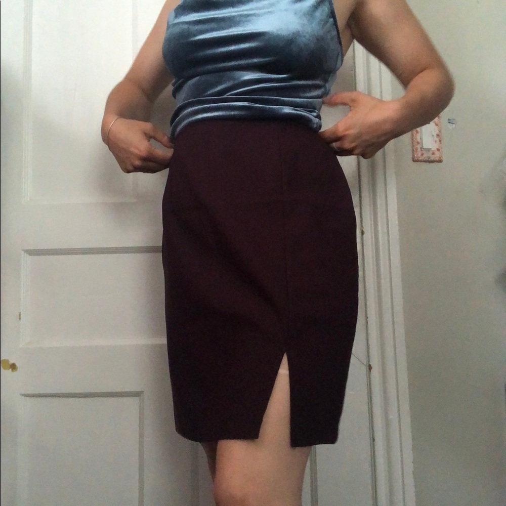 Burgundy Vintage skirt